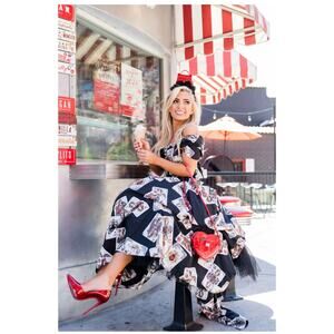 ⭐️SOLD⭐️ ONLY ONE! Dolce & Gabbana Queen of Hearts Corset Runway Gown NWT 40IT/S